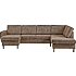 Rom Nordic venstrevendt U-sofa - taupe