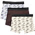 VRS børne 3-pak boxershorts str. 122/128 - beige/brun/grå