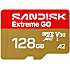 SanDisk MicroSD Extreme GO hukommelseskort - 128GB