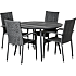 EGEHOLM NONWOOD HAVEBORD OG 4 MALLORCA HAVESTOLE - SORT