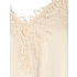 VRS dame asymmetrisk stroptop med blondekanter str. M - beige