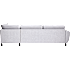 Rom Nordic venstrevendt open-end sofa - lysegrå