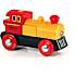BRIO 33594 Batteridrevet tovejs lokomotiv, rødt/gult