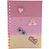 Danpen Junior Notesbog med Charms - pink/gul