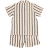 Tiny One 2-delt sæt med skjorte og shorts str. 86/92 - beige