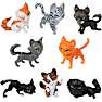 Warrior Cats Mystery figur - flere varianter - assorteret