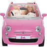 Barbie dukke med Fiat 500