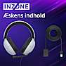 Sony INZONE H3 gaming headset - hvid