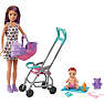 Barbie babysitters dukke klapvogn