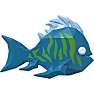 Fisch mikrofigur - flere varianter - assorteret