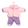 Mami Baby dukketøj med pink jakke 33-43 cm