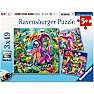 Ravensburger Baby Garden Dragons puslespil - 3x49 brikker