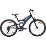 Puch Firestorm drenge mountainbike 7 gear 24" 2024 - sort/blå