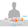 X-SHOT Skins Last Stand Ghost blaster