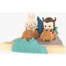 Labubu monsters playing games scene samlerfigur – flere varianter – assorteret