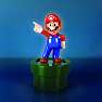Super Mario lampe - grøn, blå og rød