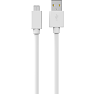 Sinox USB C til USB A kabel 2 meter - hvid