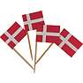 Salling kageflag med træpind 50-pak - Dannebrog