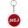 Nej-knap nøglering