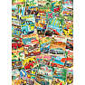 Puslespil Vintage Travel Collage - 1000 brikker