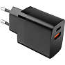 Fixed Dual USB rejseoplader 17 W - sort