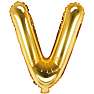 Folieballon "V" 33 cm - flere varianter - assorteret