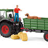 Schleich traktor med trailer 42608
