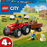 LEGO City Rød traktor med anhænger og får 60461