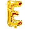 Salling bogstav folieballon "E" H: 35 cm - Guld