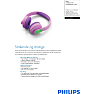 Philips Kids On-Ear hovedtelefoner - pink