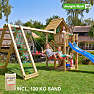 Jungle Gym Cubby inkl. climb, sand & blå slide