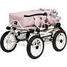 BRIO Kombi dukkevogn, dråbemønster, pink