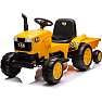 Traktor med trailer 10,8 V - gul