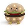 Fao Schwarz Burger bamse m. lyd og lys