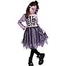 Halloween lilla glimmer skelet kostume str. 92