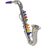 Music sølv saxofon - 35 cm