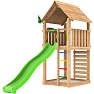 Jungle Gym Cabin 2.1 legetårn inkl. rutsjebane