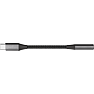 X2O Longlife USB-C-lydadapter USB-C 3,5 mm 0,1 m - Sort