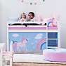 Hoppekids Unicorn forhæng til halvhøj- og køjeseng 70x160 cm