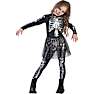 Halloween glam skelet kostume str. 116