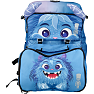 Danpen Junior skoletaske - blå monster