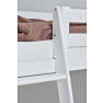 Hoppekids ECO Luxury højseng med skrå stige 90x200 cm - hvid