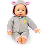 Mami Baby grå dukke heldragt 42-46 cm