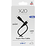 X2O SUPERFLEX 60W USB-C/C-kabel 1,5M - Sort