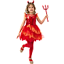 Halloween djævlekjole kostume str. 140