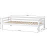 Hoppekids ECO Dream juniorseng 90x200 cm - hvid