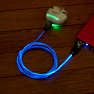 LED ladekabel m. USB A-C stik - batman