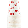 Salling papkrus med flag 250 ml 10-pak - Dannebrog