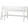 Hoppekids ECO Luxury halvhøj seng 90x200 cm - hvid