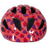 CSI cykelhjelm - røde/lilla hjerter